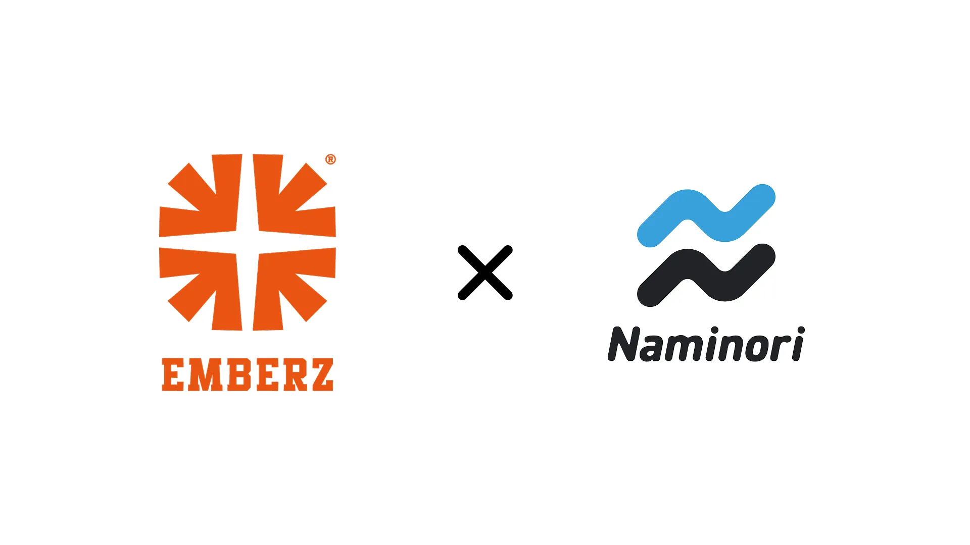 EMBERZと株式会社Naminoriのロゴ